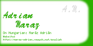 adrian maraz business card